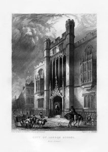 City of London School, London, 1800-talet.