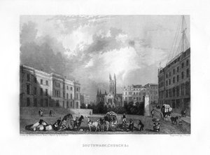 Southwark Cathedral, London, 1800-talet.