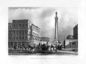 The Duke of York Column, London, 1800-talet.