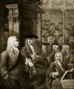 Underhuset under Walpoles tid, illustration från "Hutchinson