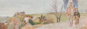 Ängel med Tobias av Jacek Malczewski