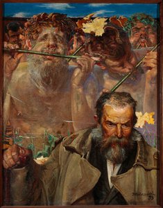 En sångs historia - Porträtt av Adam Asnyk av Jacek Malczewski