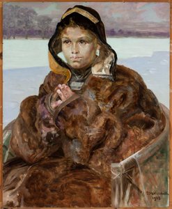 Bedjande flicka av Jacek Malczewski