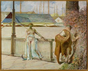 Mitt liv - triptykens högra del av Jacek Malczewski