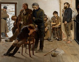Under fångtransporten (Fångar) av Jacek Malczewski