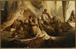 Söndag i gruvan (Vila i gruvan) av Jacek Malczewski
