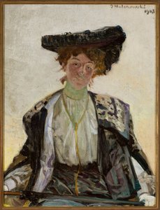 Porträtt av skådespelerskan Helena Sulima av Jacek Malczewski