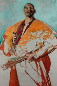 Porträtt av Leon Wyczółkowski av Jacek Malczewski