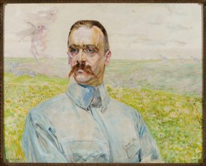 Porträtt av brigadgeneral Józef Piłsudski av Jacek Malczewski