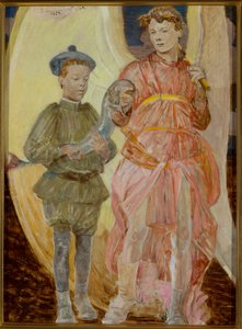 Tobias med ängeln av Jacek Malczewski