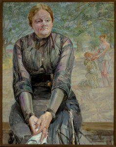 Tankfull - Porträtt av systern Helena Karczewska av Jacek Malczewski
