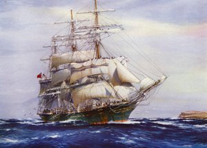 Clipper Ships: Aristides (färg litho)