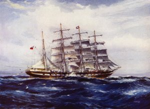 Clipperskepp: Medway (färg litho)