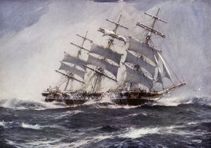 Clipperskepp: Sobraon (färg litho)