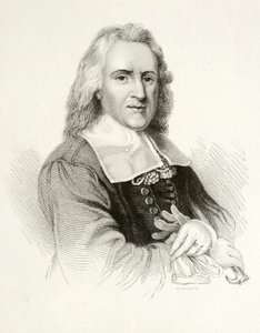 Izaak Walton, engelsk författare (gravyr) av Jacob (after) Huysmans