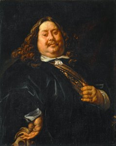 Porträtt av en överviktig person, tidigare känt som Porträtt av amiral Michel-Adrien Ruyter - Porträtt av en överviktig person ... av Jacob (studio of) Jordaens