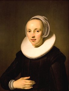 Porträtt av en dam av Jacob Adriaensz Backer
