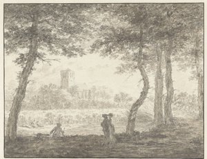 Muiderberg, sett från Hooge Weg
