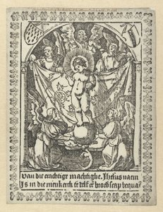 Bönkort för Jesu brödraskap av Jacob Cornelisz van Oostsanen (school of)