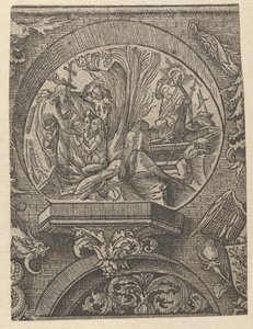 Kristi himmelsfärd och uppståndelse The Creed (serietitel) av Jacob Cornelisz van Oostsanen