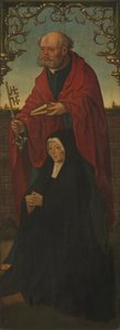Sankt Peter och en donator, Sankt Thomas omvänt, 152025 av Jacob Cornelisz. van Oostsanen
