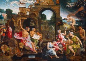 Saul och häxan från Endor. 1526