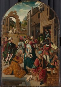 Tillbedjan av Magi, ca. 1510 av Jacob Cornelisz van Oostsanen