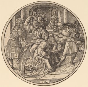 Kristus och Kristus hån inför Kaifas av Jacob Cornelisz van Oostsanen