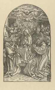 Den helige Andes utgjutelse The Life of Mary (serietitel) av Jacob Cornelisz van Oostsanen