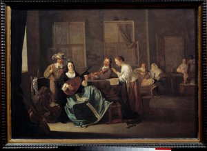 Konserten. Målning av Jacob Duck (1600 - 1660) Ec. Flam.