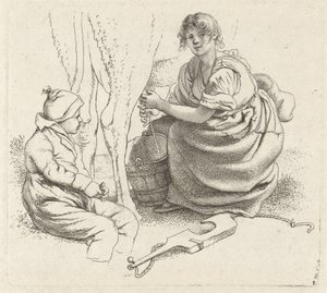 Mjölkande kvinna Studietryck / Etudes gravées (serietitel)