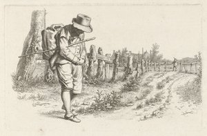 Resenär på en landsväg Studietryck / Etudes gravées (serietitel) av Jacob Ernst Marcus