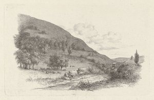 Vagn i ett landskap Studietryck / Etudes gravées (serietitel) av Jacob Ernst Marcus