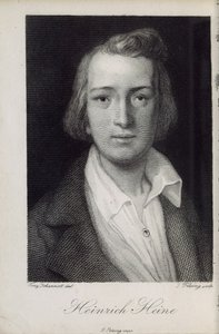 Porträtt av poeten Heinrich Heine 1797-1856, 1850 av Jacob Felsing