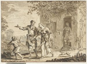 Abraham driver ut Hagar och Ismael