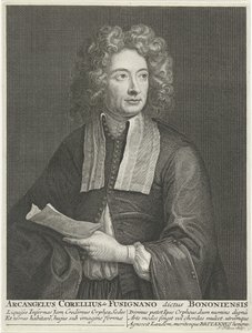 Porträtt av kompositören och violinisten Arcangelo Corelli 1653-1713