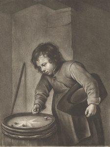 Pojke som spelar kulor