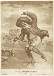 skridskoåkare Le Hollandois sur la glace (titel på objekt)