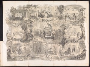 Tecknad i Delft studentalmanacka, 1858 av Jacob Gosschalk