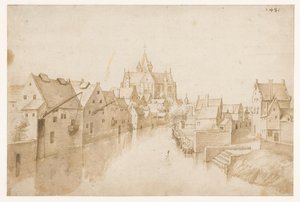 Vår Fru-över-Dijle-kyrkan, i Mechelen av Jacob Grimmer (possibly)