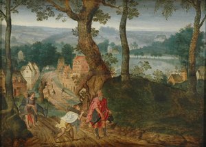Landskap med Abraham och Isaac, mitten av 1600-talet