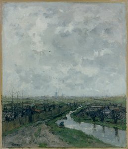 Salladsträdgård nära Haag, ca 1878 av Jacob Henricus or Hendricus Maris