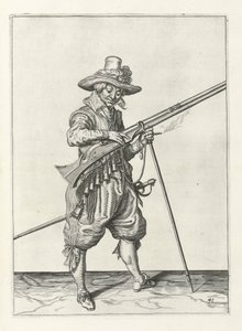 Musketör på vakt, ca 1600