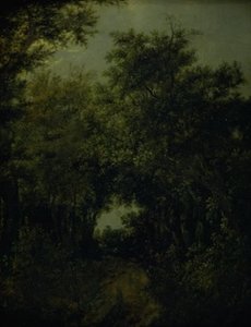 Väg i en ekskog av Jacob van Ruisdael