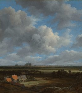 Utsikt över Haarlem från nordväst, med blekningsfälten i förgrunden Vy över Haarlem från nordväst, med blekningsfälten i förgrunden av Jacob van Ruisdael