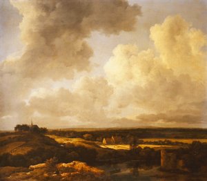 Ett vidsträckt landskap på sommaren, 1665-70 av Jacob van Ruisdael