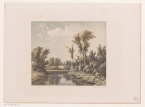 Landskap med flod av Jacob Jan van der Maaten