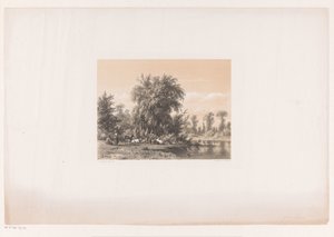 Vilande kor vid vattnet av Jacob Jan van der Maaten
