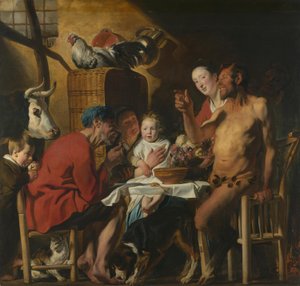 Satyren hos bonden av Jacob Jordaens