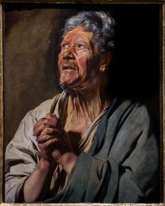 Figur av en apostel (Sankt Petrus), ca 1620 - 1621 (olja på pannå) av Jacob Jordaens